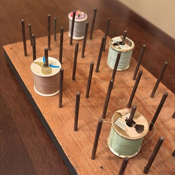 Handmade Wooden Thread Spool Holder - Picture 3 of 4